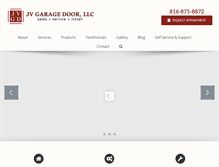 Tablet Screenshot of jvgaragedoor.com